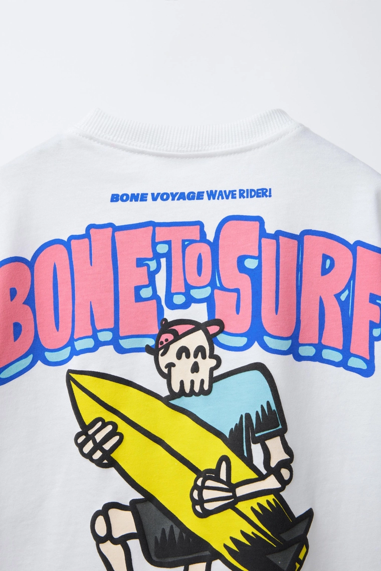 Футболка с принтом surf