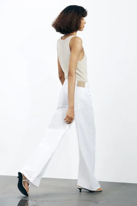 ДЖИНСЫ WIDE-LEG С НИЗКОЙ ПОСАДКОЙ — ZW COLLECTION
