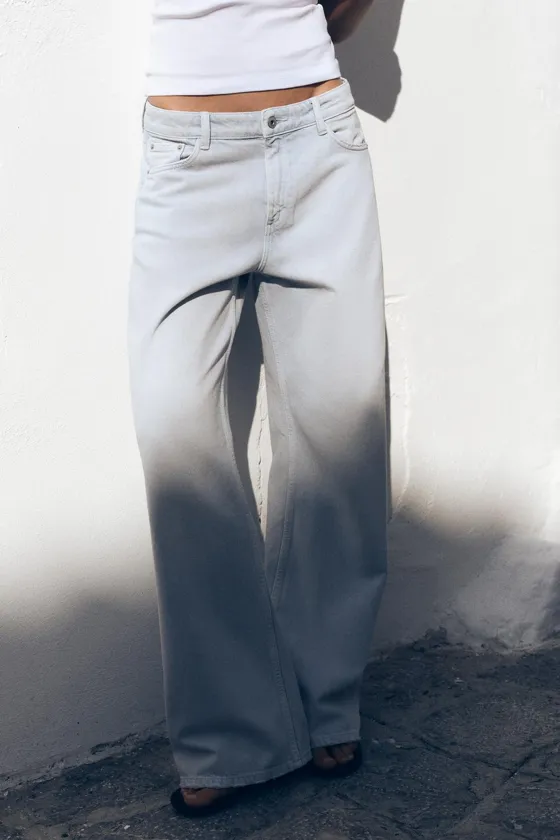 ДЖИНСЫ TRF WIDE LEG СО СРЕДНЕЙ ПОСАДКОЙ