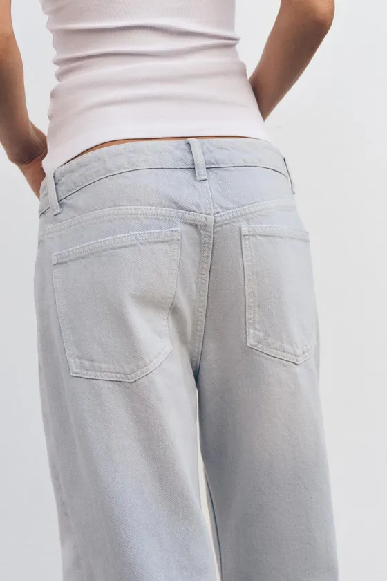 ДЖИНСЫ TRF WIDE LEG СО СРЕДНЕЙ ПОСАДКОЙ