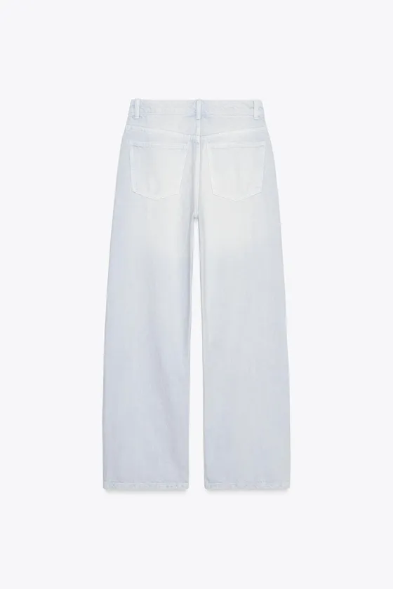 ДЖИНСЫ TRF WIDE LEG СО СРЕДНЕЙ ПОСАДКОЙ