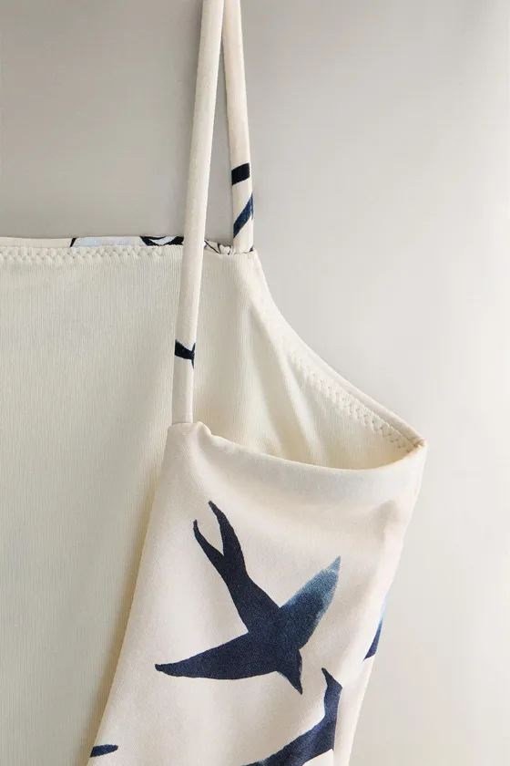 Пляжный купальник с принтом