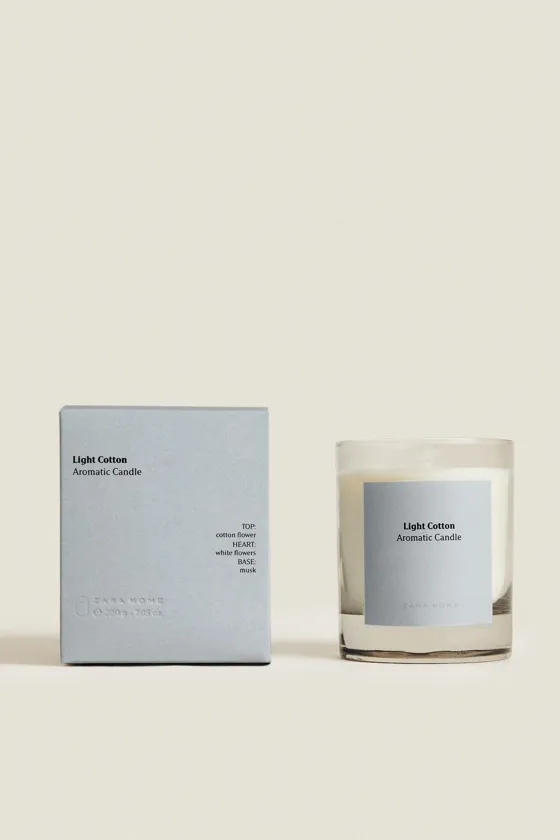 (200 г) ароматическая свеча light cotton