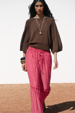 Свитер с широкими рукавами - Заказать в России