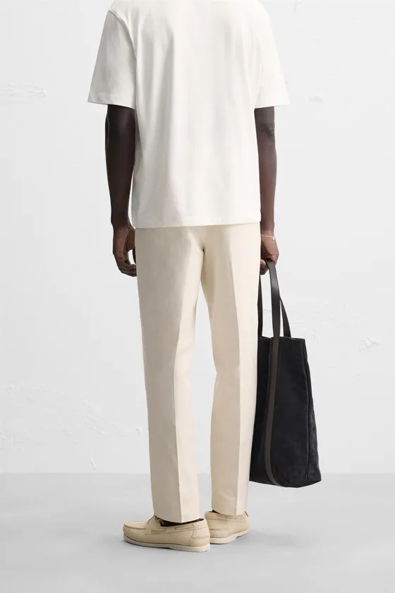 БРЮКИ REGULAR FIT В ЕЛОЧКУ