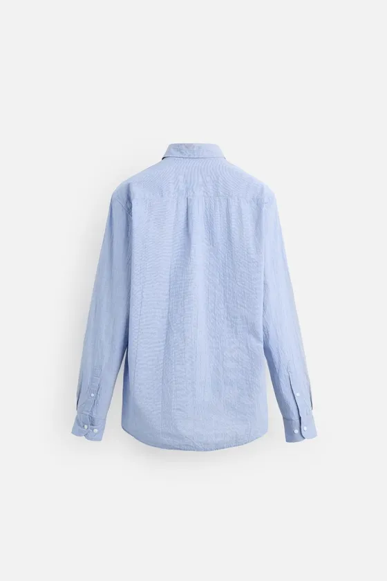 РУБАШКА REGULAR FIT ИЗ ЖАТОЙ ТКАНИ