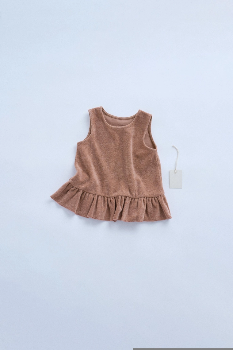 Футболка zara timeless с оборками из махрового полотна