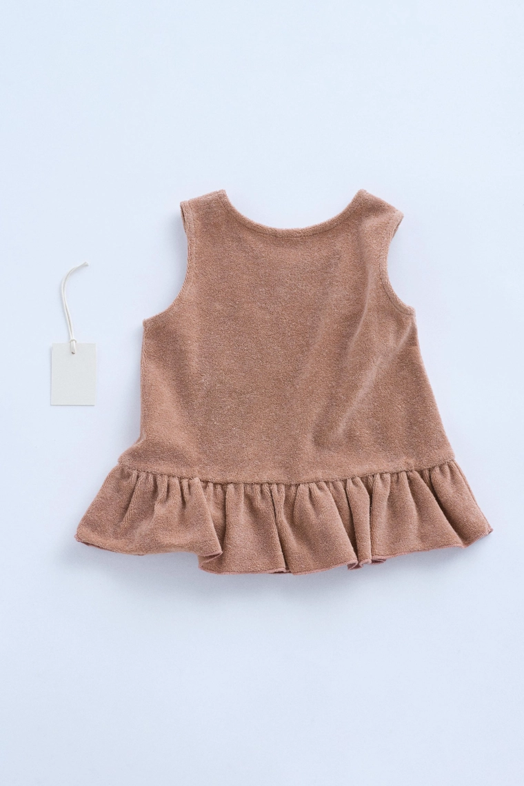 Футболка zara timeless с оборками из махрового полотна