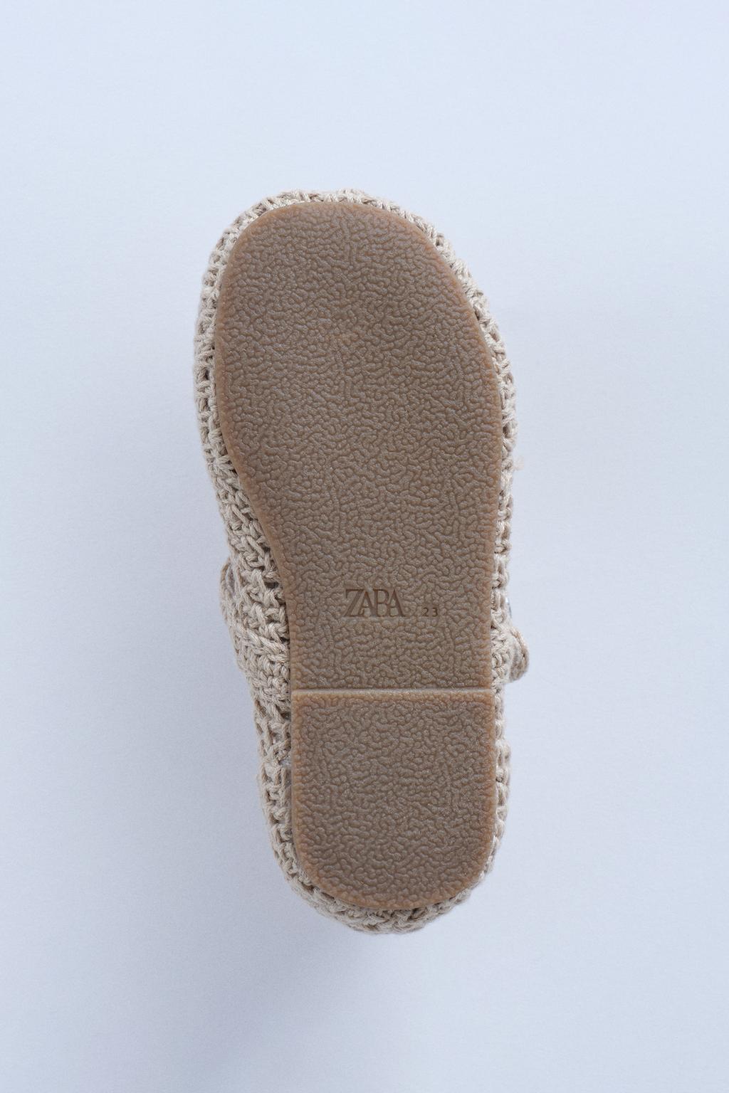 Туфли zara - туфли балетки в стиле крючком