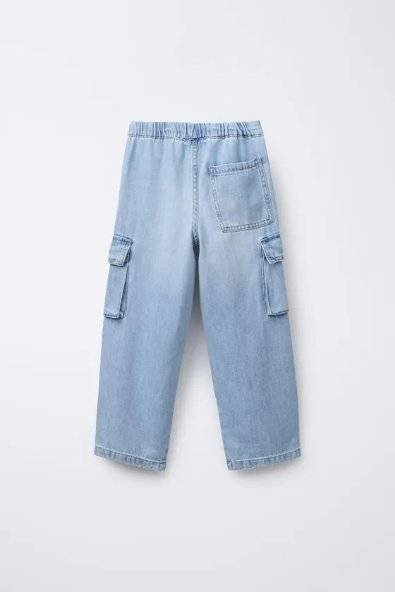 ДЖИНСЫ КАРГО СВОБОДНОГО КРОЯ