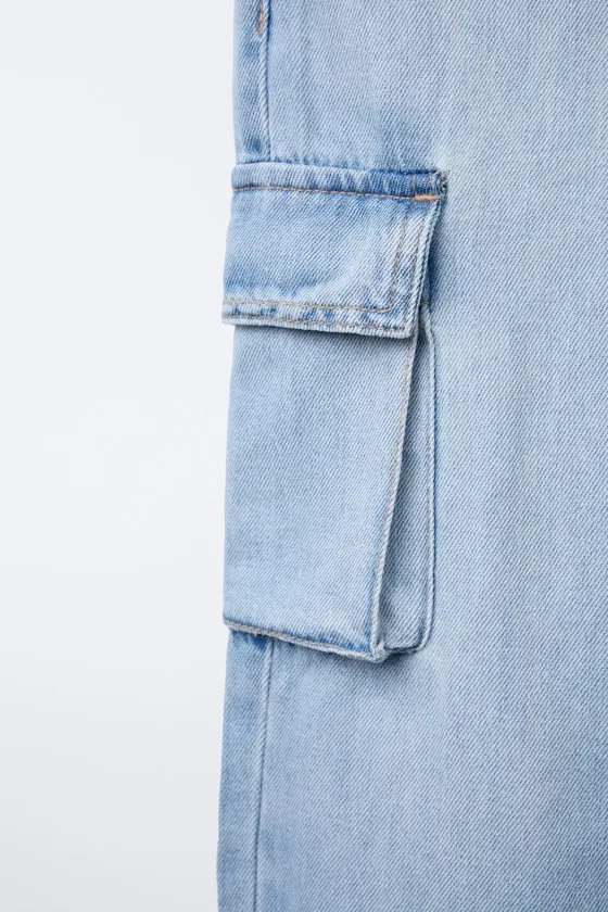 ДЖИНСЫ КАРГО СВОБОДНОГО КРОЯ