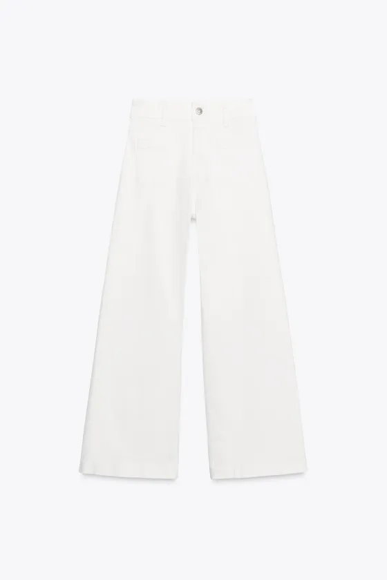ДЖИНСЫ WIDE LEG С ВЫСОКОЙ ПОСАДКОЙ — ZW COLLECTION