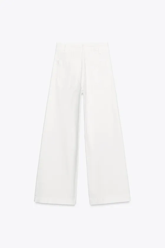 ДЖИНСЫ WIDE LEG С ВЫСОКОЙ ПОСАДКОЙ — ZW COLLECTION
