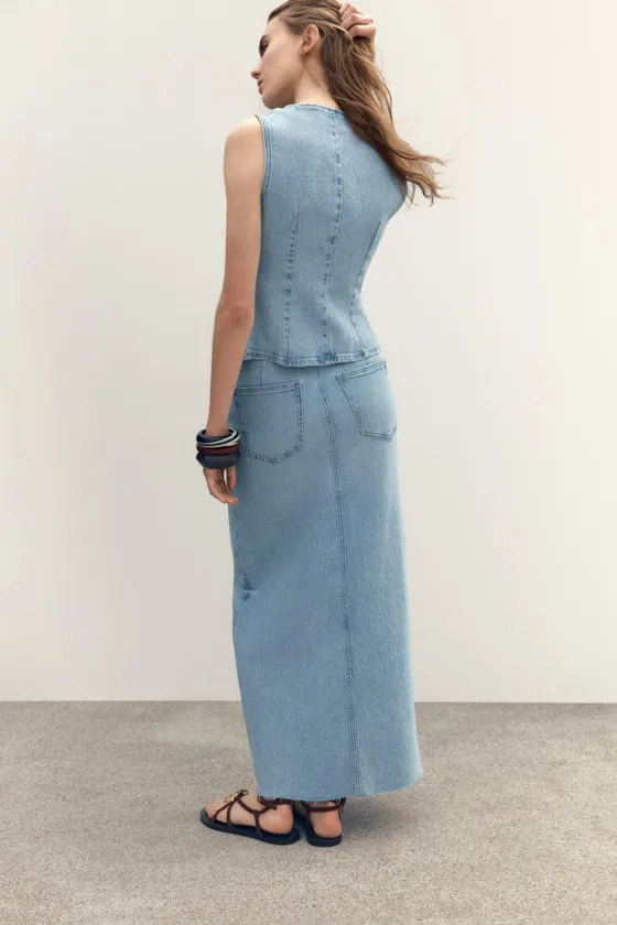 ДЖИНСОВАЯ ЮБКА МИДИ Z1975