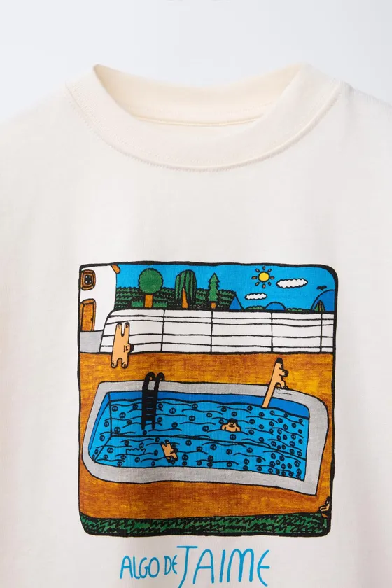 ФУТБОЛКА С ПРИНТОМ «БАССЕЙН» JAIME ©