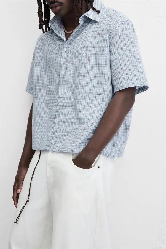 РУБАШКА RELAXED FIT В КЛЕТКУ