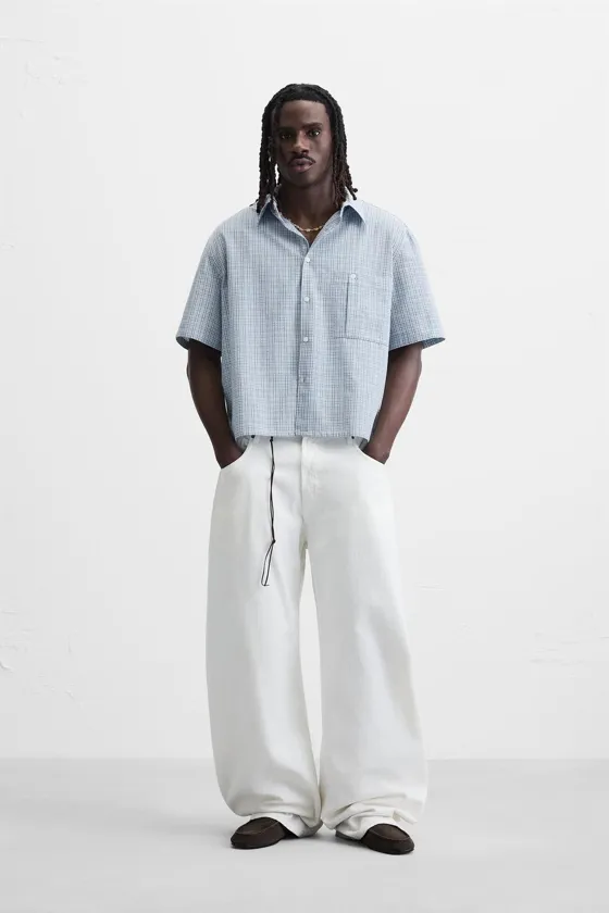 РУБАШКА RELAXED FIT В КЛЕТКУ