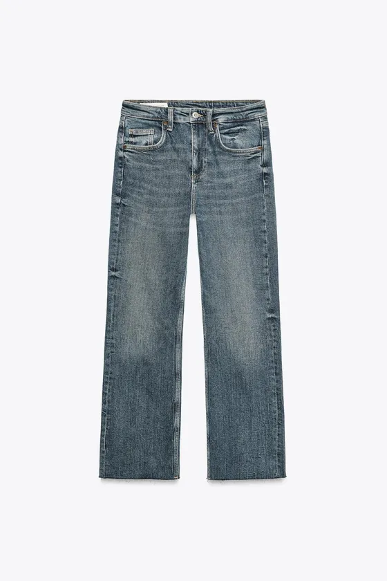 ДЖИНСЫ TRF CROPPED FLARE С ВЫСОКОЙ ПОСАДКОЙ