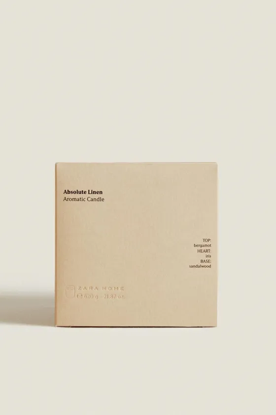 ароматизированная свеча absolute linen весом 620 г