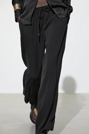 Свободные брюки в пижамном стиле- Заказать в России