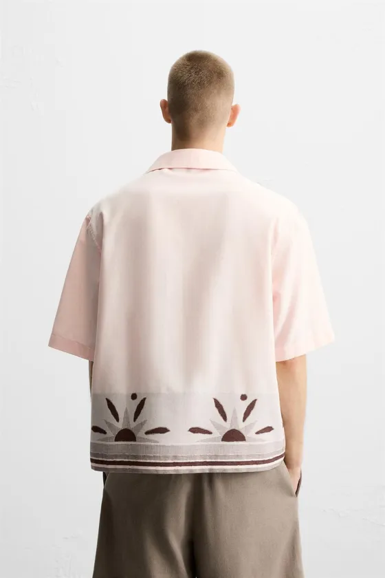 РУБАШКА JACQUARD С ПРИНТОМ «СОЛНЦЕ»