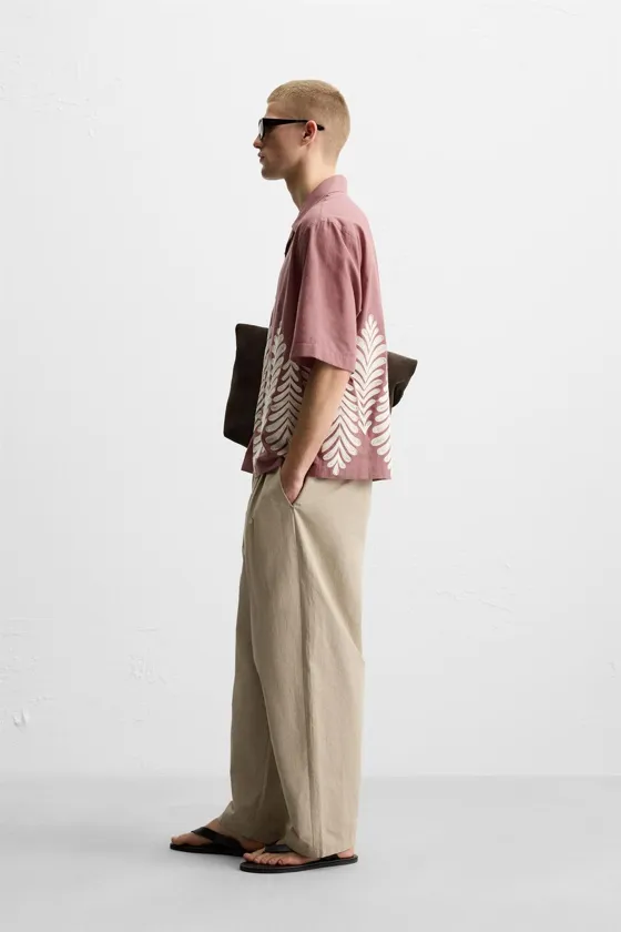 РУБАШКА RELAXED FIT С ВЫШИВКОЙ