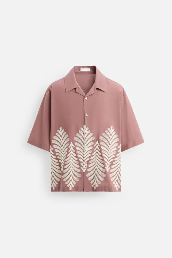 РУБАШКА RELAXED FIT С ВЫШИВКОЙ