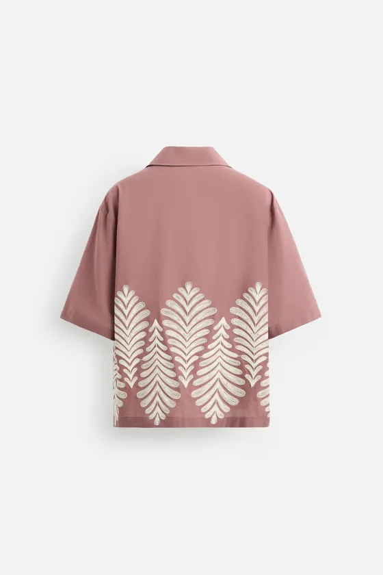 РУБАШКА RELAXED FIT С ВЫШИВКОЙ