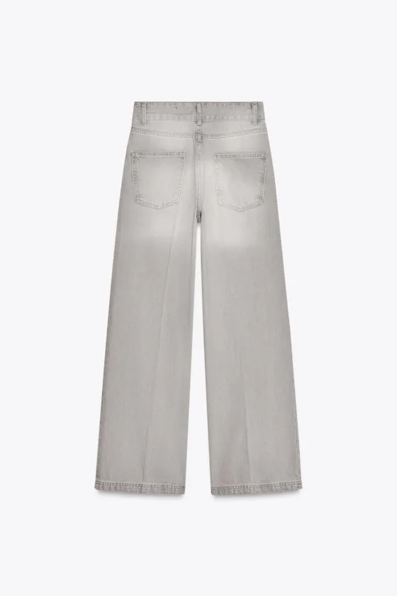 ДЖИНСЫ WIDE LEG С ВЫСОКОЙ ПОСАДКОЙ — ZW COLLECTION