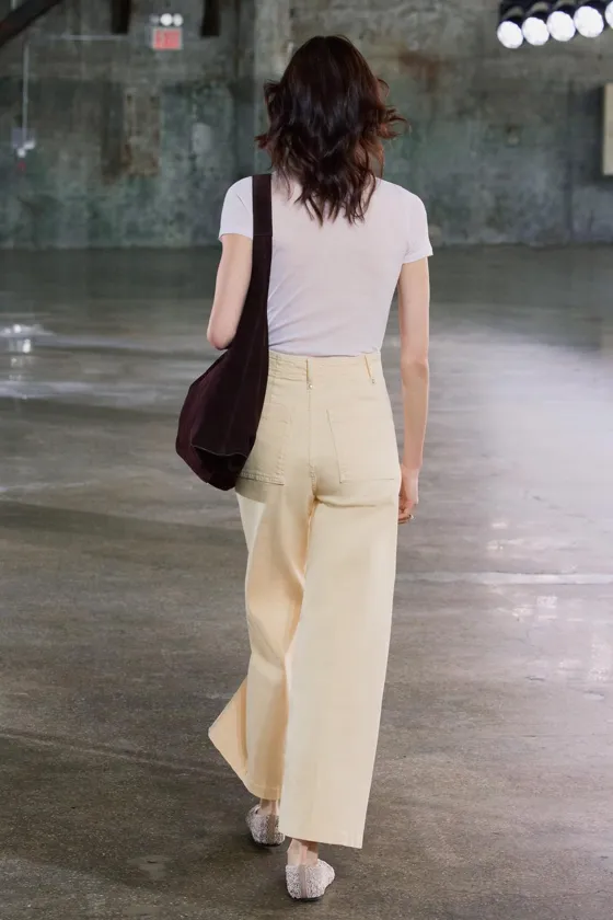ДЖИНСЫ WIDE LEG С ВЫСОКОЙ ПОСАДКОЙ — ZW COLLECTION