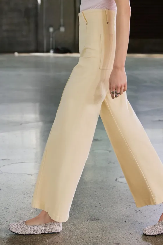 ДЖИНСЫ WIDE LEG С ВЫСОКОЙ ПОСАДКОЙ — ZW COLLECTION