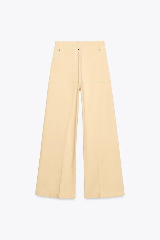 ДЖИНСЫ WIDE LEG С ВЫСОКОЙ ПОСАДКОЙ — ZW COLLECTION