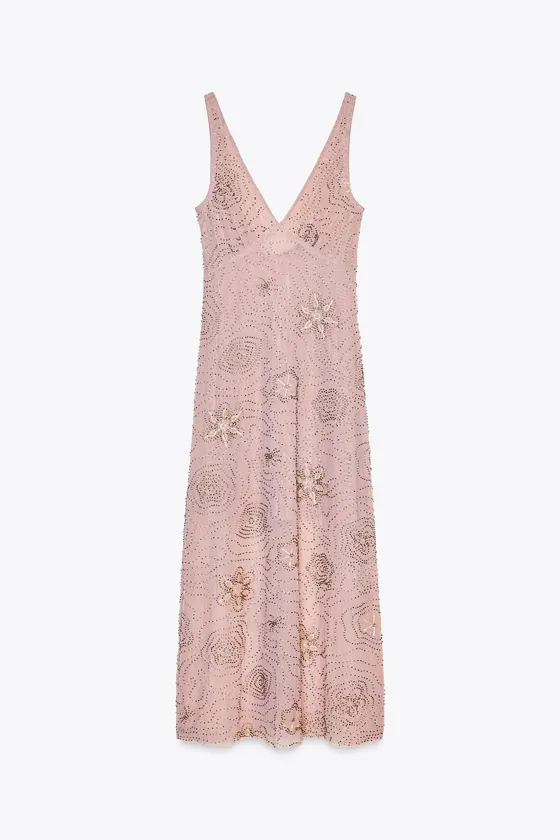 ПЛАТЬЕ МИДИ С БИСЕРОМ