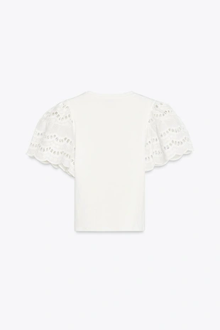 Топ без рукавов с вышивкой- Заказать в России