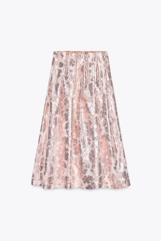 Юбка zara с ячеистыми складками - лимитированная версия