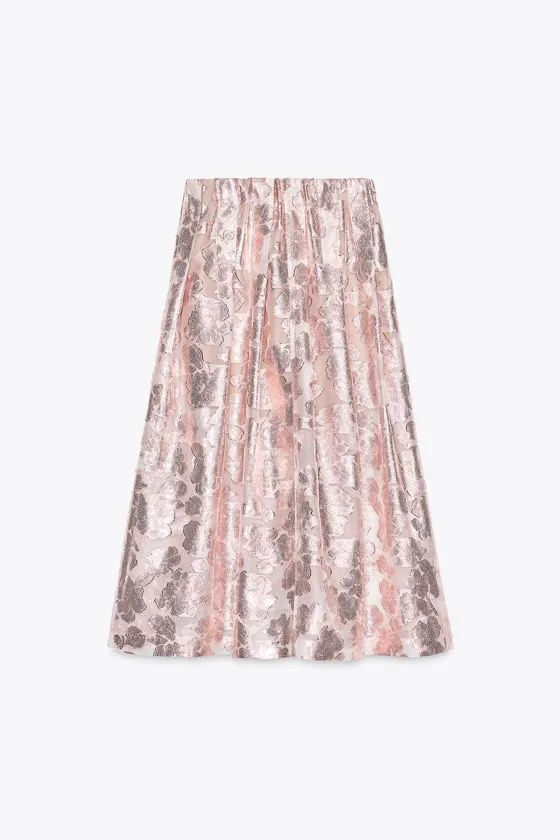 Юбка zara с ячеистыми складками - лимитированная версия