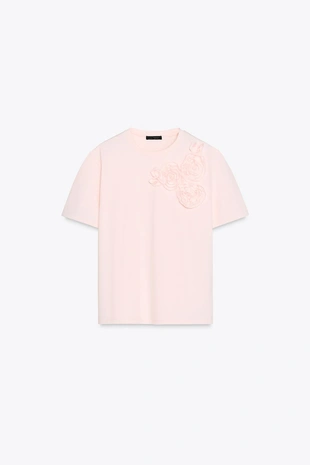 Футболка с цветочным принтом- Заказать в России