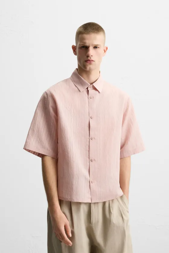 РУБАШКА JACQUARD В ПОЛОСКУ