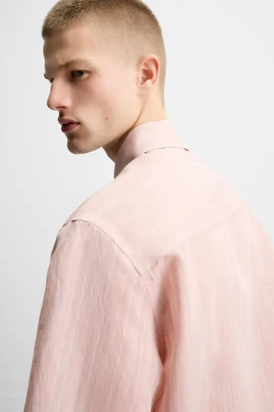 РУБАШКА JACQUARD В ПОЛОСКУ