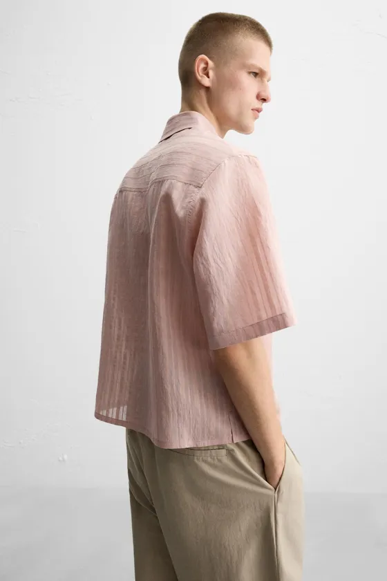 РУБАШКА JACQUARD В ПОЛОСКУ