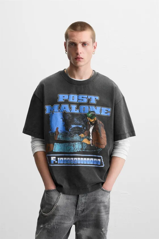 ФУТБОЛКА С ПРИНТОМ POST MALONE ™