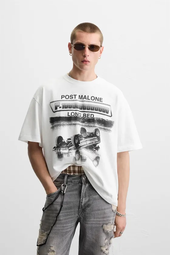 ФУТБОЛКА С ПРИНТОМ POST MALONE ™