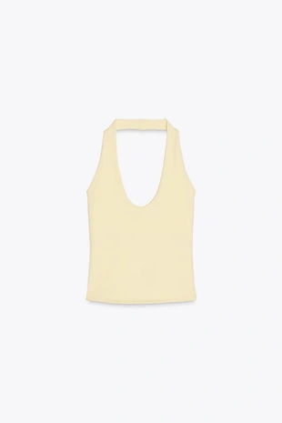 Топ с вырезом халтер- Заказать в России