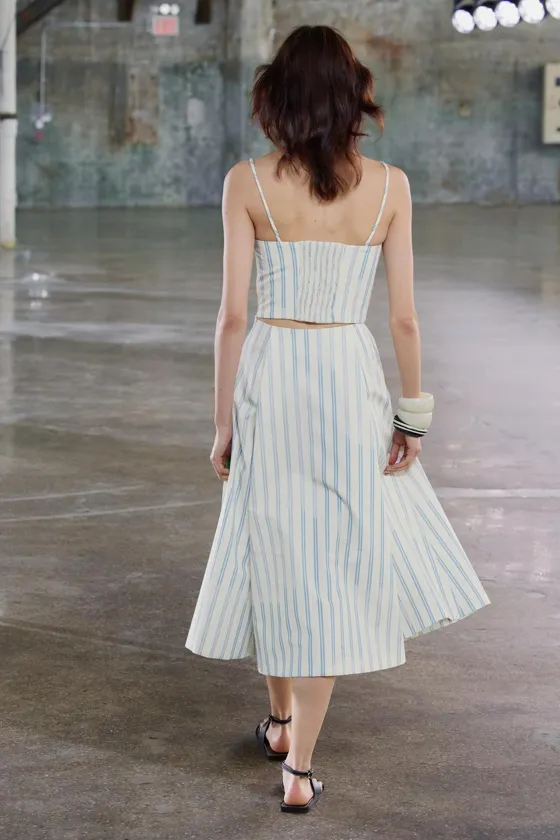 ТОП В КОРСЕТНОМ СТИЛЕ В ПОЛОСКУ — ZW COLLECTION