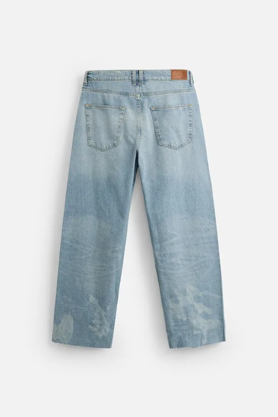 ДЖИНСЫ BAGGY FIT С ДЕКОРАТИВНОЙ СТРОЧКОЙ