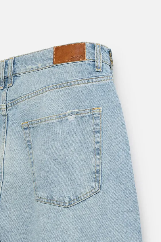 ДЖИНСЫ BAGGY FIT С ДЕКОРАТИВНОЙ СТРОЧКОЙ
