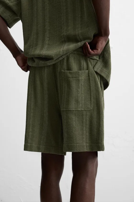 ШОРТЫ JACQUARD В ПОЛОСКУ