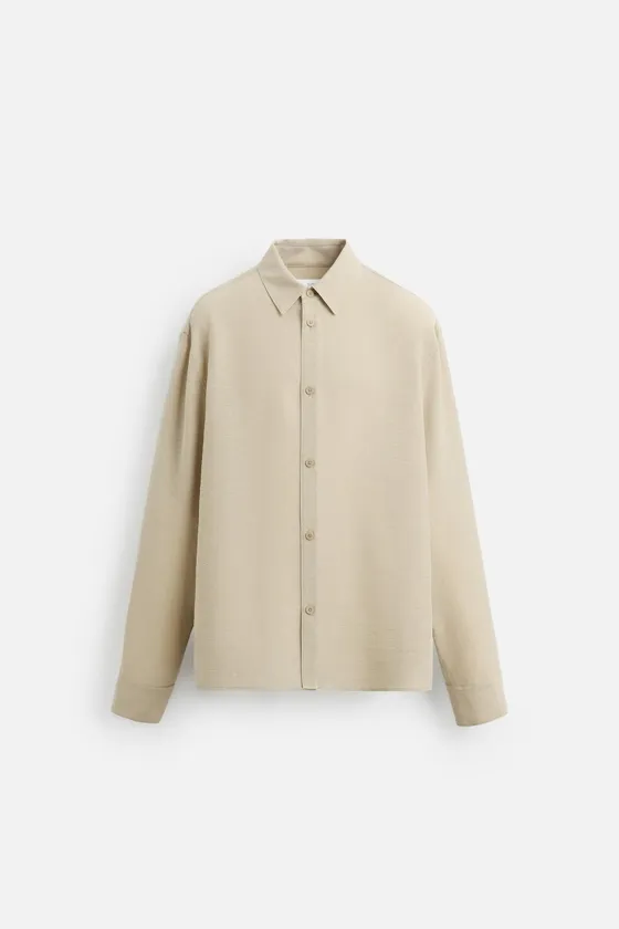 РУБАШКА REGULAR-FIT ИЗ РЕЛЬЕФНОЙ ТКАНИ