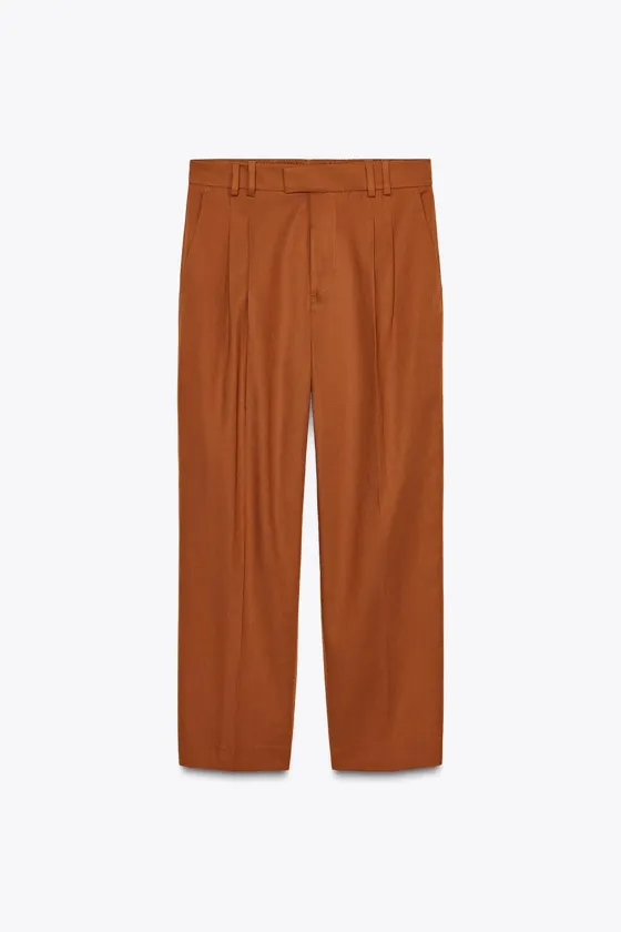 БРЮКИ С ЗАЩИПАМИ — ZW COLLECTION
