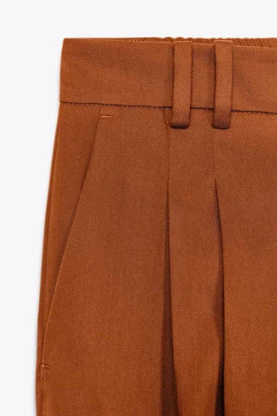 БРЮКИ С ЗАЩИПАМИ — ZW COLLECTION